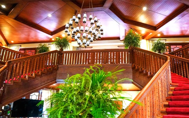 Coconut palace staircase
